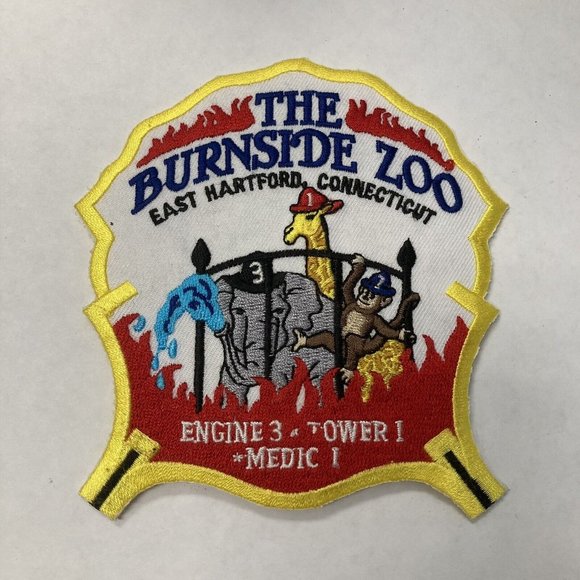 East Hartford Burnside Zoo Fire Department Patch Connecticut CT Ladder Rescue - Picture 1 of 4